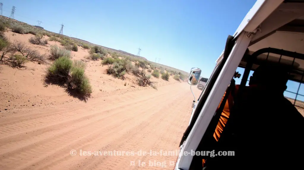 En route vers Upper Antelope Canyon